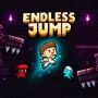 Endless Jump lets you control a figure with amazing leaping skills. Your goal is to jump higher, acquire things, and build combos and multipliers for high scores in the endless run. 