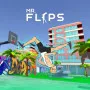 The objective of the physics-based 3D arcade game Mr. Flip is to guide a ragdoll character called Mr. Flip as he flips into the target zone.