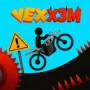 Vex X3M is a 2D arcade game in which a stick figure character controls a motorcycle on a race track, overcoming dangerous obstacles to reach the finish line safely.