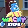 In Wacky Steps, you control a blocky, ragdoll-like creature who carefully walks down the street without falling into holes or hitting things.