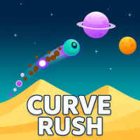 Players of the thrilling endless runner Curve Rush guide a ball over treacherous inclines in a vast desert environment. To unlock more features and improve your performance, you must climb significantly, drop safely, and gather coins.