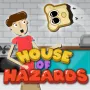 House of Hazards is a comical party game for two or more people that has frightening traps, unpredictable challenges, and hours of entertainment. Players quickly realize that everything in the house contains a secret hazard that could spoil their day.