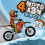 In Moto X3M 4: Winter. You'll have to navigate ramps, bombs, and traps with your two-wheeled car. Quickly get through each stage to get three stars. 