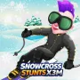 Snowcross Stunts X3M is a thrilling free online winter sports browser game where you race down snowy slopes, completing jaw-dropping acrobatics on skis or a snowboard. 