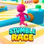 Stumble Race is a fun obstacle course racing game where you sprint, leap, dodge, and try not to skid to finish first, overcome difficult hurdles, and win.